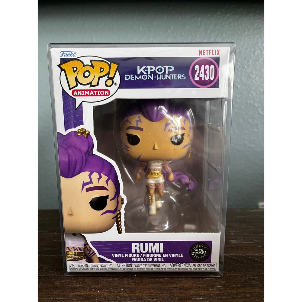 Funko Pop Rumi 2430 K-Pop Demon Hunters Glow Chase Limited Edition Netflix Vinyl
